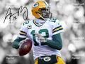 AARON RODGERS GREEN BAY PACKERS  SIGNED GLOSSY PHOTO 11"X8". #2