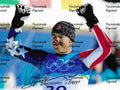 BODE MILLER AMERICAN ALPINE SKI RACER FACSIMILE SIGNED MAGAZINE PHOTO 8"X11".#6
