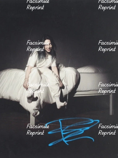 BILLIE EILISH AMERICAN SINGER SONGWRITER FACSIMILE SIGNED PHOTO 8"X11". #2