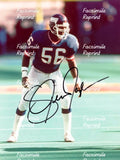 LAWRENCE TAYLOR NEWYORK GIANTS NFL FACSIMILE SIGNED REPRINT PHOTO 8"X11".#1
