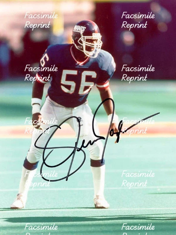 LAWRENCE TAYLOR NEWYORK GIANTS NFL FACSIMILE SIGNED REPRINT PHOTO 8"X11".#1