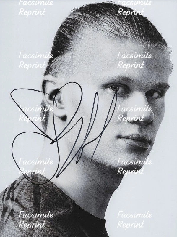 ERLING HAALAND NORWAY 2026 FIFA FOOTBALL FACSIMILE SIGNED PHOTO 8"X11".#1