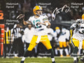 AARON RODGERS GREEN BAY PACKERS SIGNED GLOSSY PHOTO 11"X8". #5