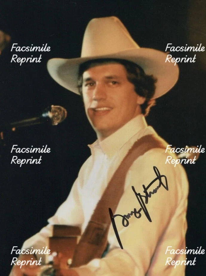 GEORGE STRAIT AMERICAN CONTRY SINGER ACTOR FACSIMILE SIGNED PHOTO 8"X11". #1