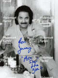 RON JEREMY AMERICAN ADULT ACTOR FILM MAKER COMEDIAN SIGNED B/W PHOTO 8"X11".#6