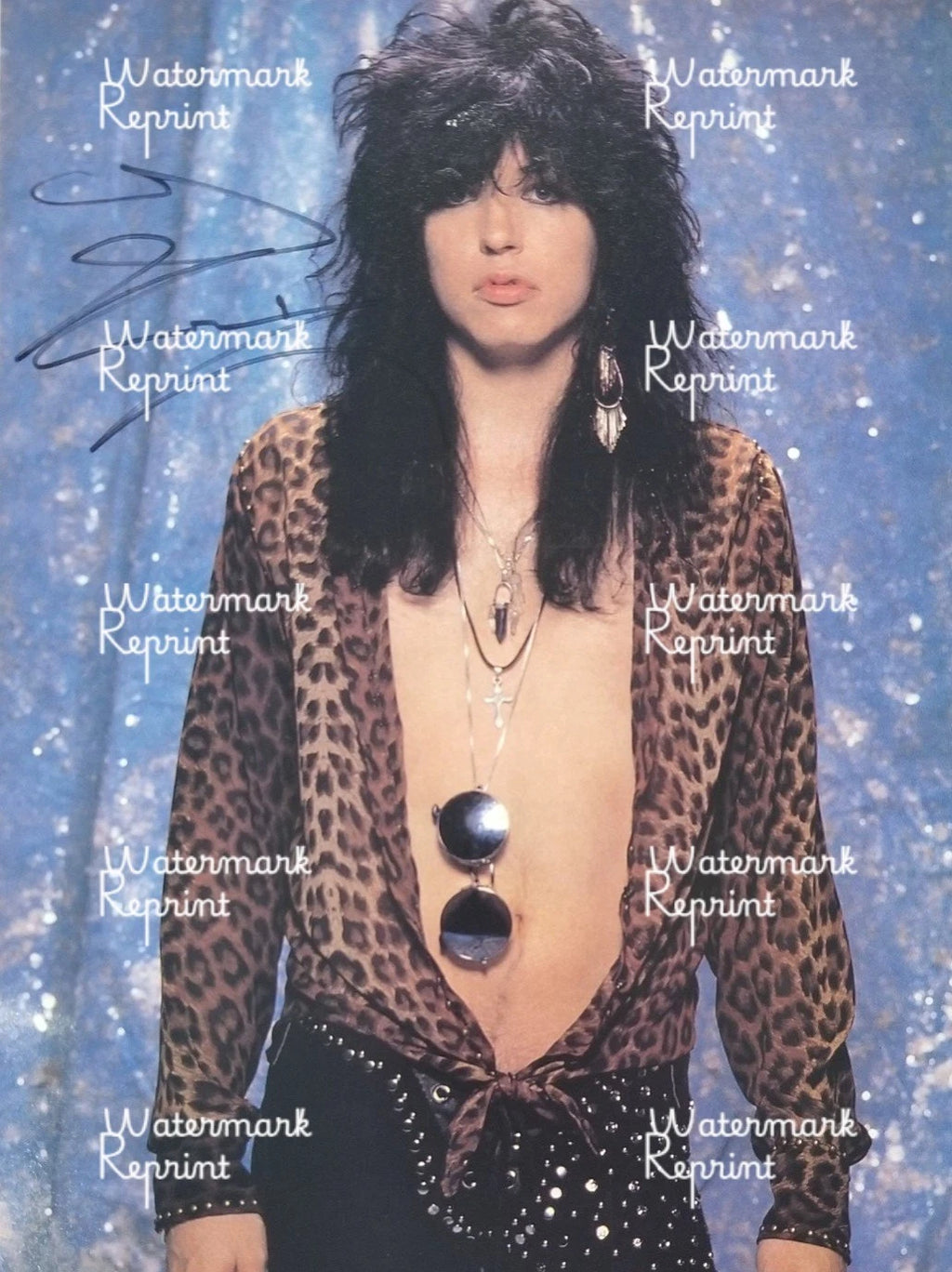 TOM KEIFER AMERICAN SINGER CINDRELLA BAND SIGNED GLOSSY PHOTO 8"X11". #3