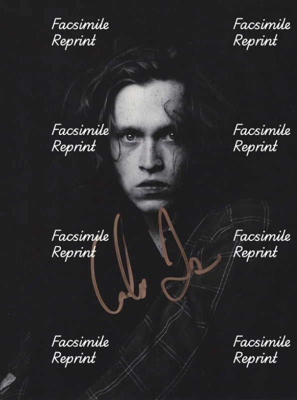 CALEB LANDRY JONES AMERICAN ACTOR MUSICIAN FACSIMILEREPRINT SIGNED PHOTO 8"X11"