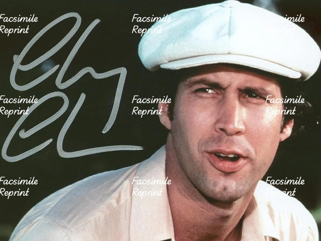 CHEVY CHASE AMERICAN ACTOR COMEDIAN FACSIMILE SIGNED GLOSSY  PHOTO 8"X11".#2