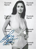 LYNDA CARTER ACTRESS SINGER FACSIMILE REPRINT SIGNED  8"X11" B/W PHOTO.