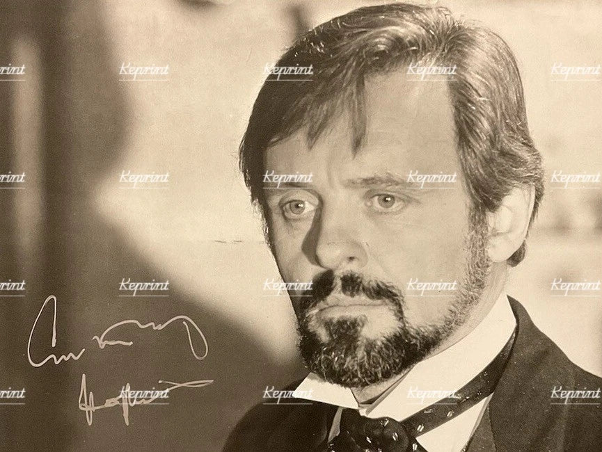 ANTHONY HOPKINS  THE ELEPHANT MAN WELSH ACTOR SIGNED GLOSSY PHOTO 11"X8". #8