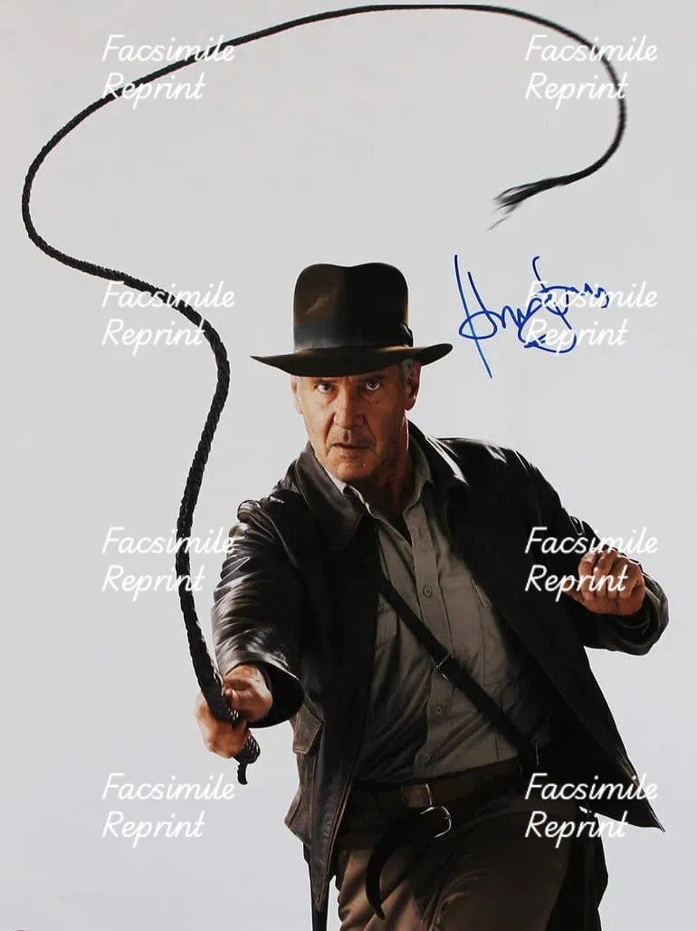 HARRISON FORD INDIANA JONES FACSIMILE REPRINT SIGNED PHOTO 8"X11".#9