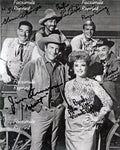 GUNSMOKE AMERICAN TELEVISION SERIES CAST FACSIMILE REPRINT SIGNED PHOTO 8"X11".