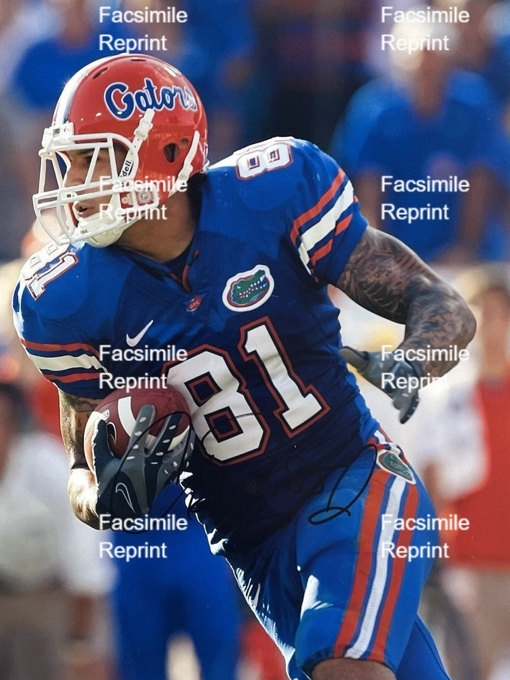 AARON HERNANDEZ AMERICAN BASEBALL FACSIMILE SIGNED GLOSSY PHOTO 8"X11".#1