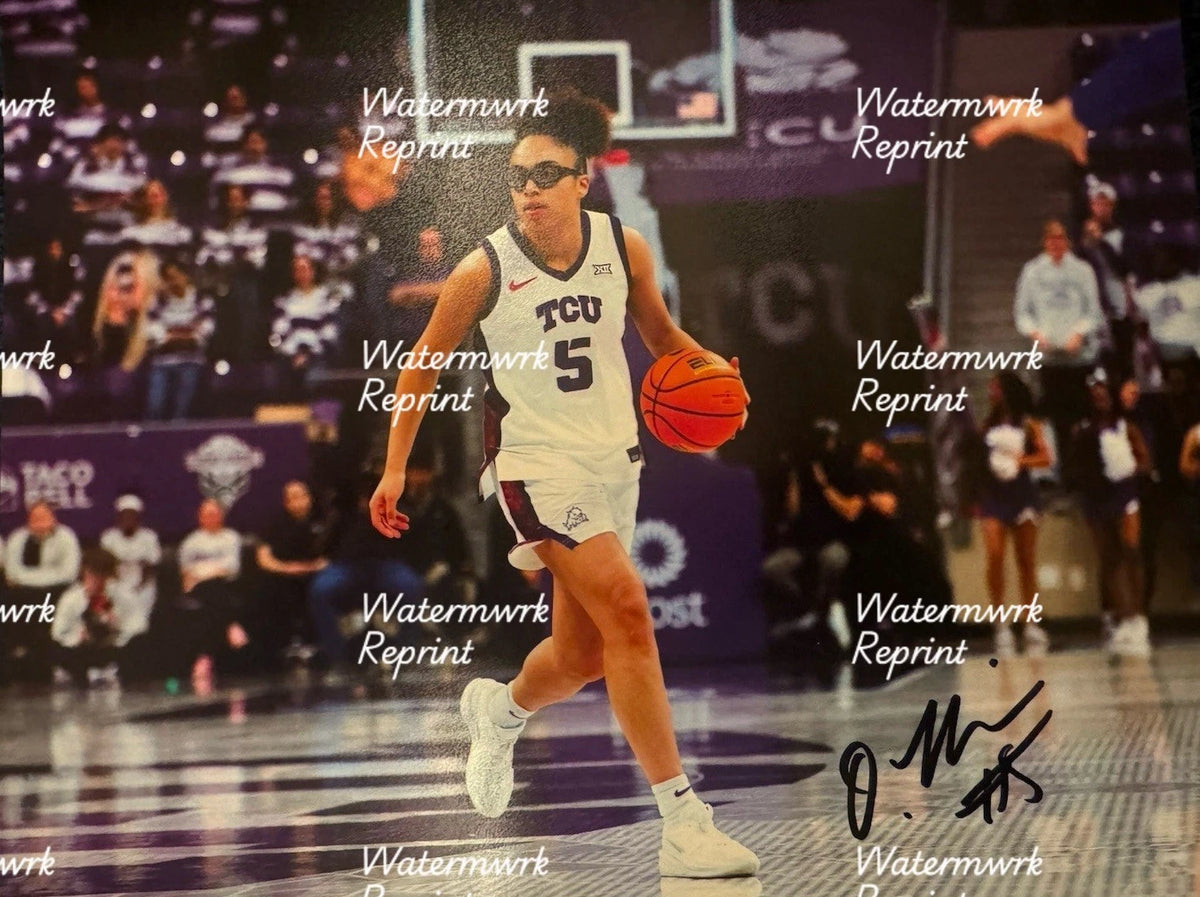 OLIVIA MILES WNBA BASKETBALL SIGNED GLOSSY PHOTO 8"X11".