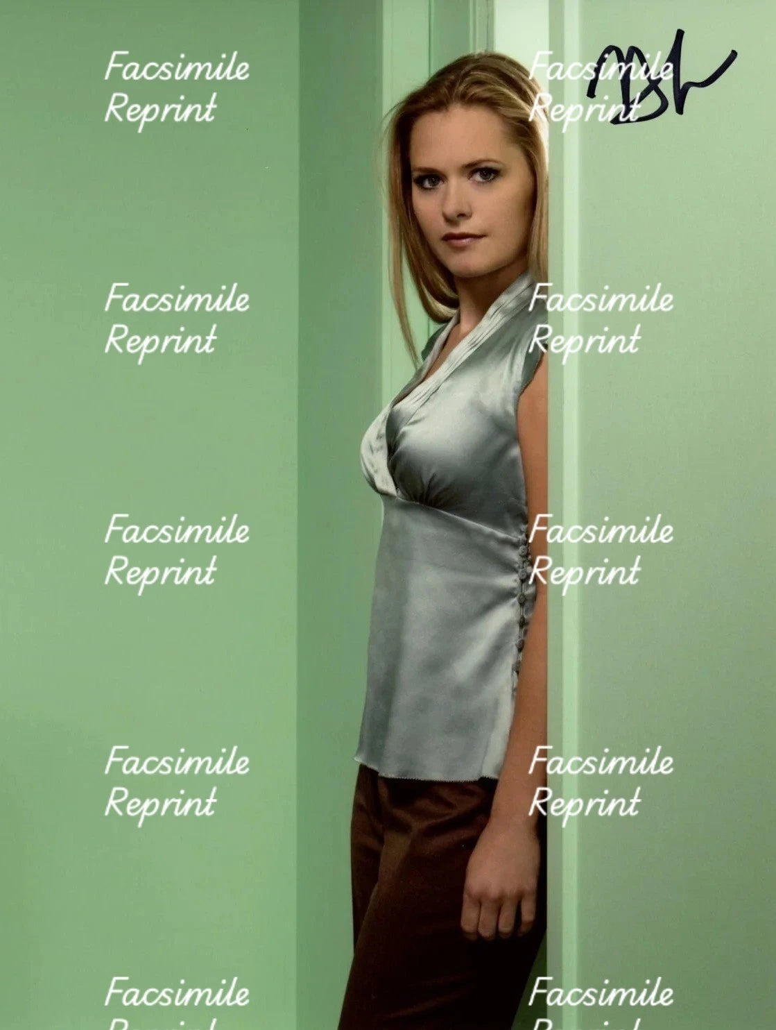 PSYCH AMERICAN TV SERIES MAGGIE LAWSON FACSIMILE SIGNED 8"X11". #2