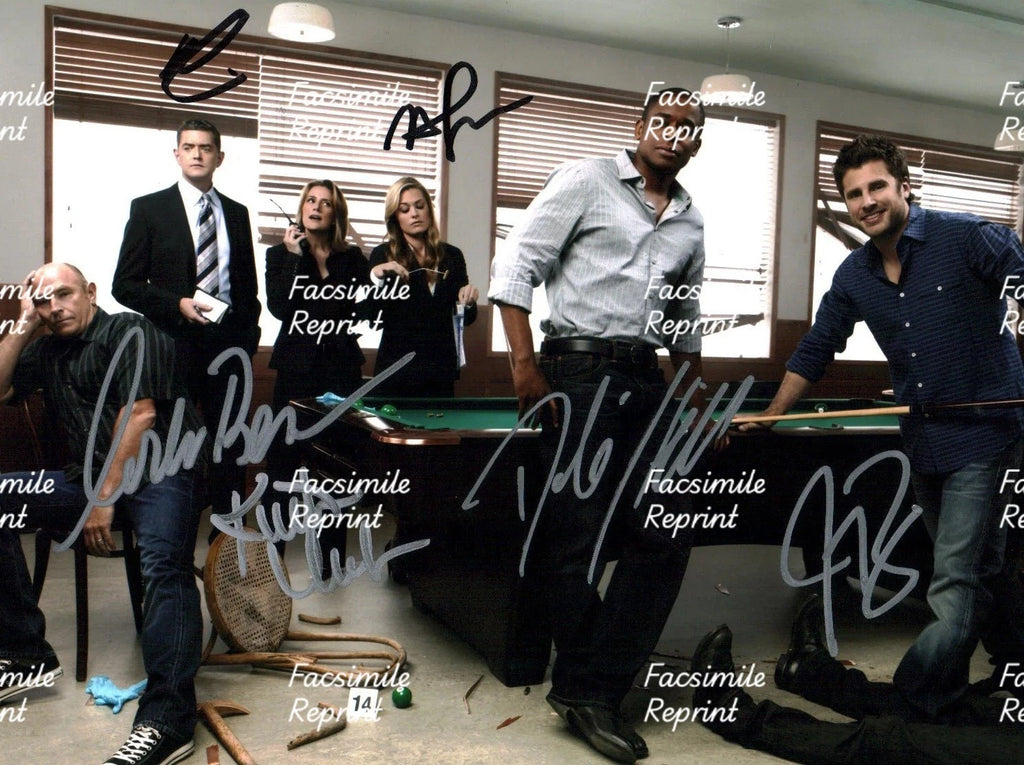 PSYCH AMERICAN TV SERIES C.BERSEN M.LAWSON & OTHERS FACSIMILE SIGNED 8"X11". #1