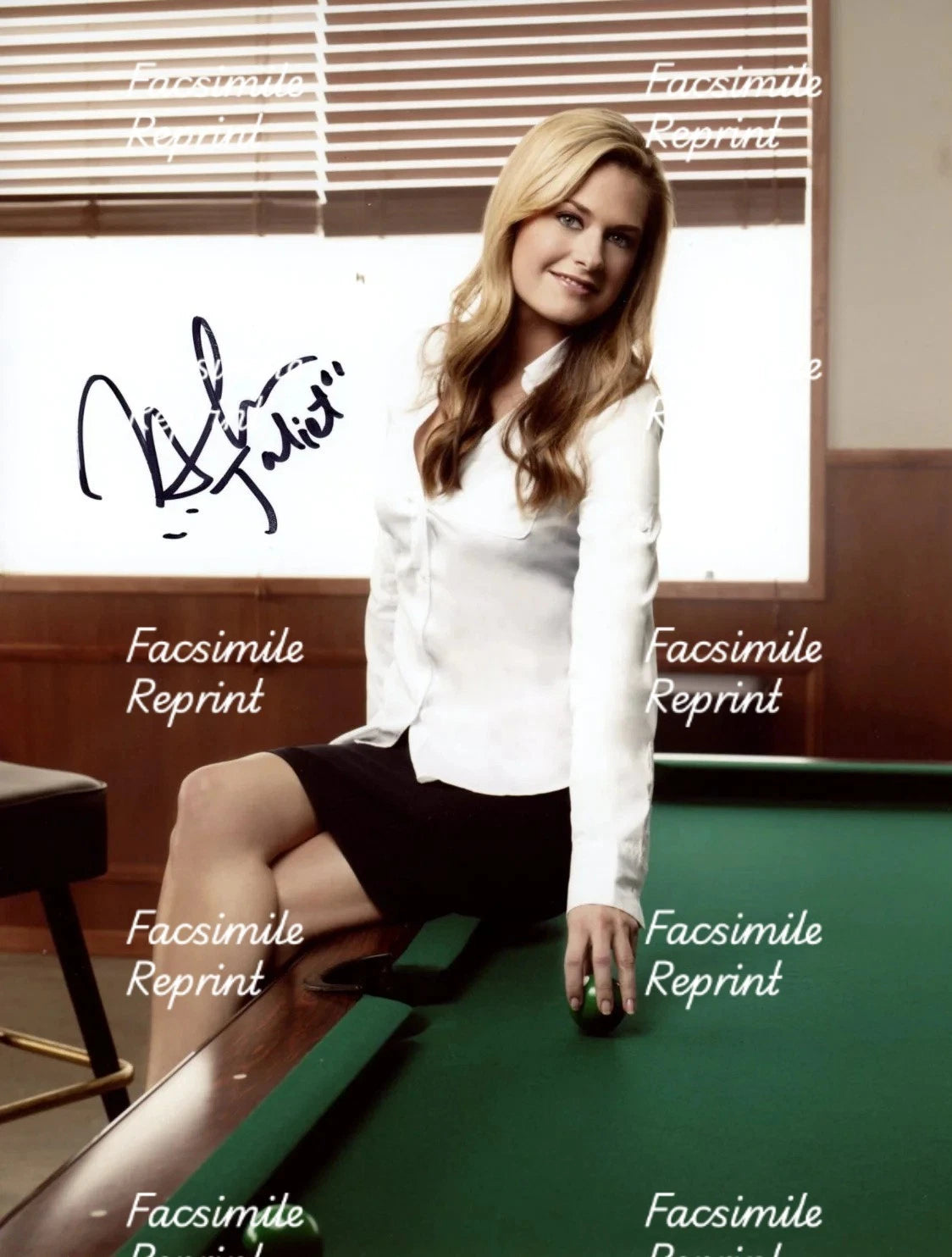 PSYCH AMERICAN TV SERIES MAGGIE LAWSON FACSIMILE SIGNED PHOTO 8"X11". #3