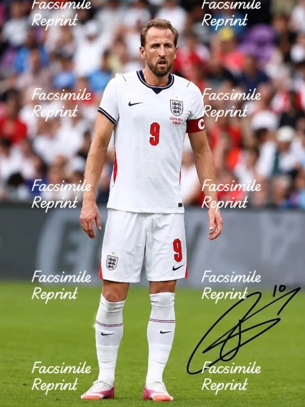 HARRY KANE ENGLAND SOCCER FIFA 2026 SIGNED GLOSSY PHOTO 8"X11".