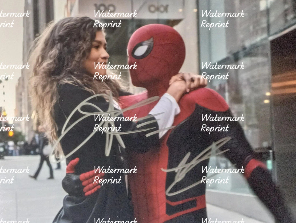 TOM HOLLAND SPIDERMAN & ZENDAYA DUAL SIGNED GLOSSY PHOTO 8"X11". #3
