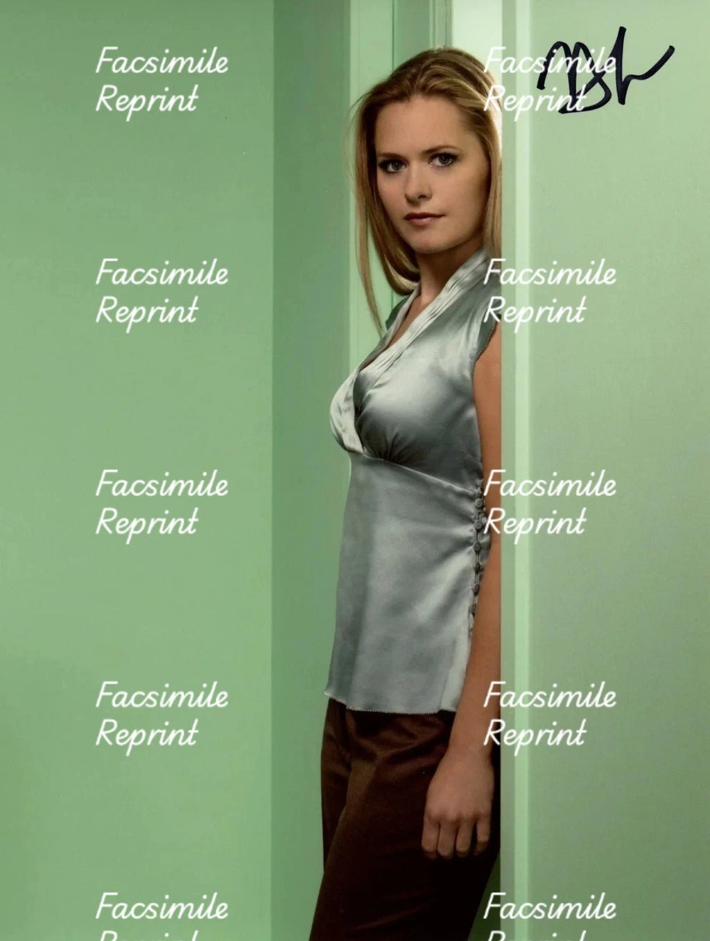 PSYCH AMERICAN TV SERIES MAGGIE LAWSON FACSIMILE SIGNED 8"X11". #2