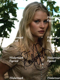 EMILIE DE RAVIN AUSTRALIAN ACTRESS SIGNED GLOSSY PHOTO 8"X11".#1