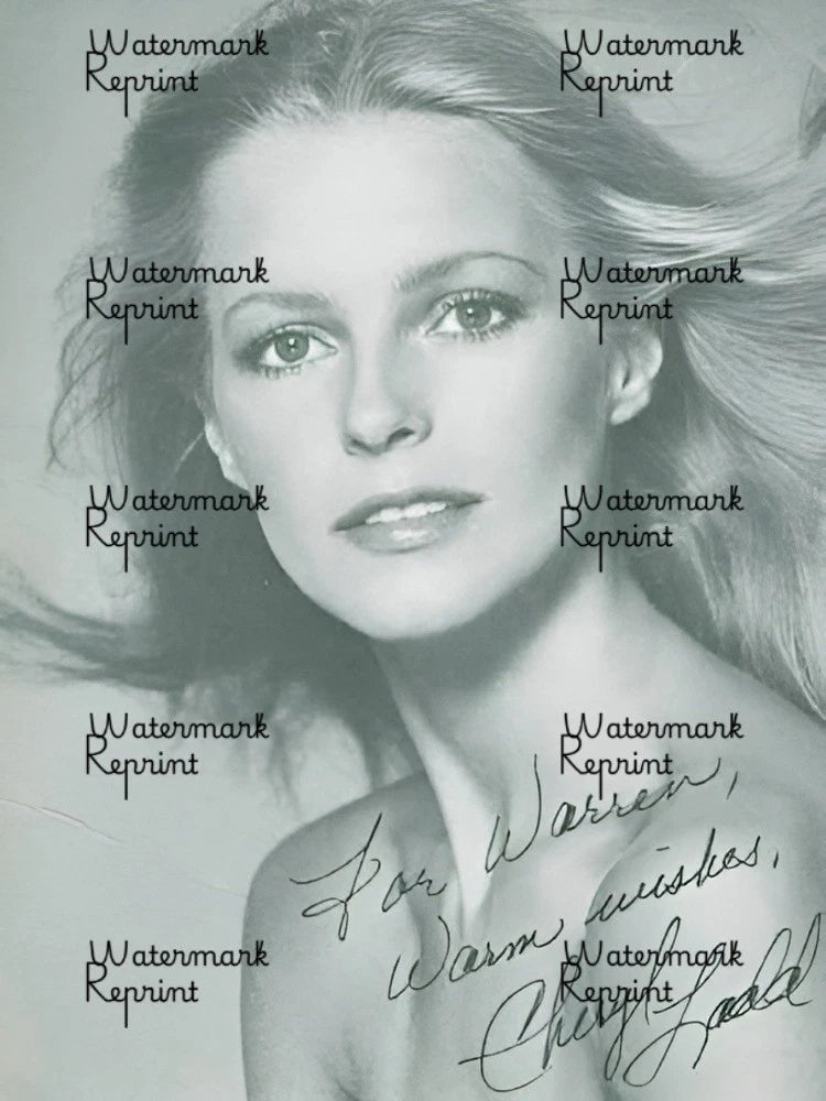 CHERYL LADD AMERICAN ACTRESS SINGER SIGNED VINTAGE B/W GLOSSY PHOTO 8"X11".
