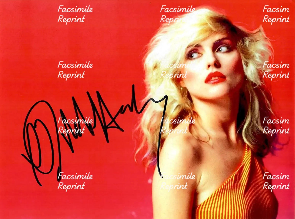 DEBBIE HARRY BLONDIE AMERICAN ROCK BAND FACSIMILE SIGNED PHOTO 8"X11". #4