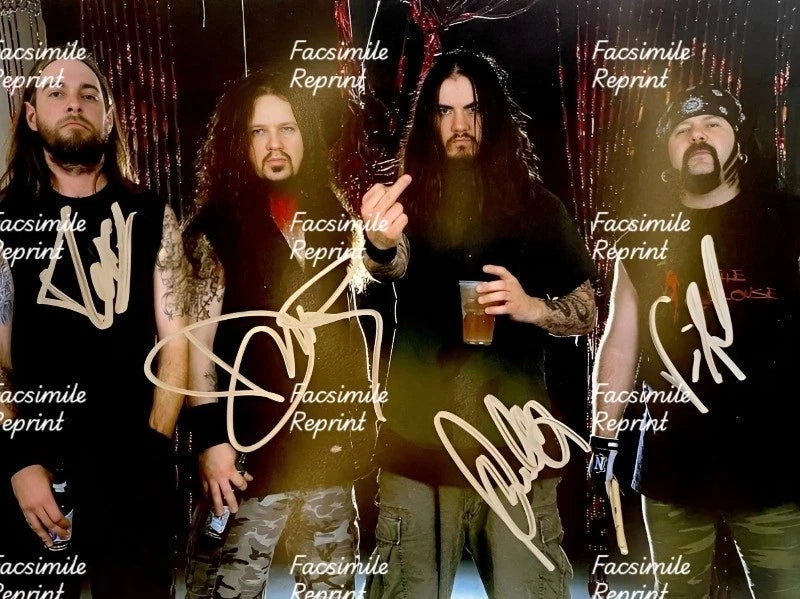 DIMEBAG DARRELL AMERICAN MUSICIAN PANTERA BAND FACSIMILE SIGNED PHOTO 8"X11". #3