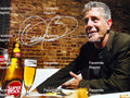 ANTHONY BOURDAIN AMERICAN CHEF & AUTHOR FACSIMILE SIGNED GLOSSY PHOTO 8"X11".