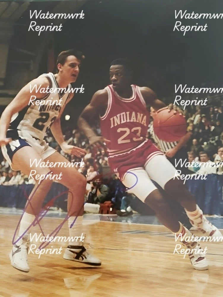 KEITH SMART - INDIAN HOOSIERS BASKETBALL SIGNED GLOSSY PHOTO 8"X11".