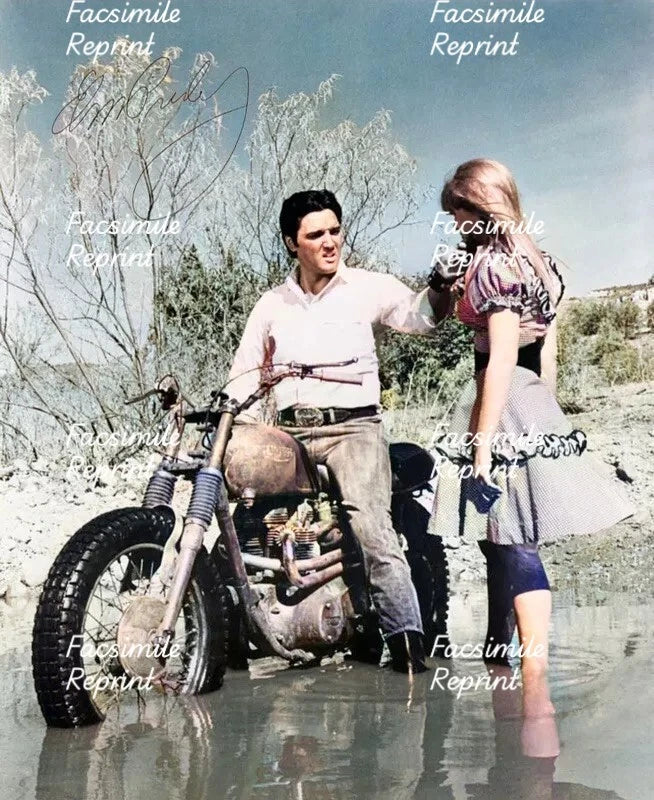 ELVIS PRESLEY FACSIMILE REPRINT SIGNED  PHOTO 8"X11".#2
