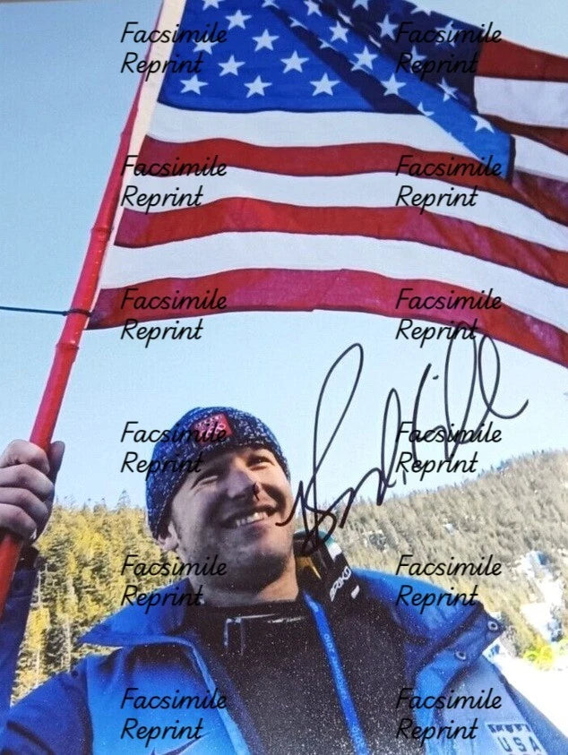 BODE MILLER AMERICAN ALPINE SKI RACER FACSIMILE SIGNED REPRINT PHOTO 8"X11".#3