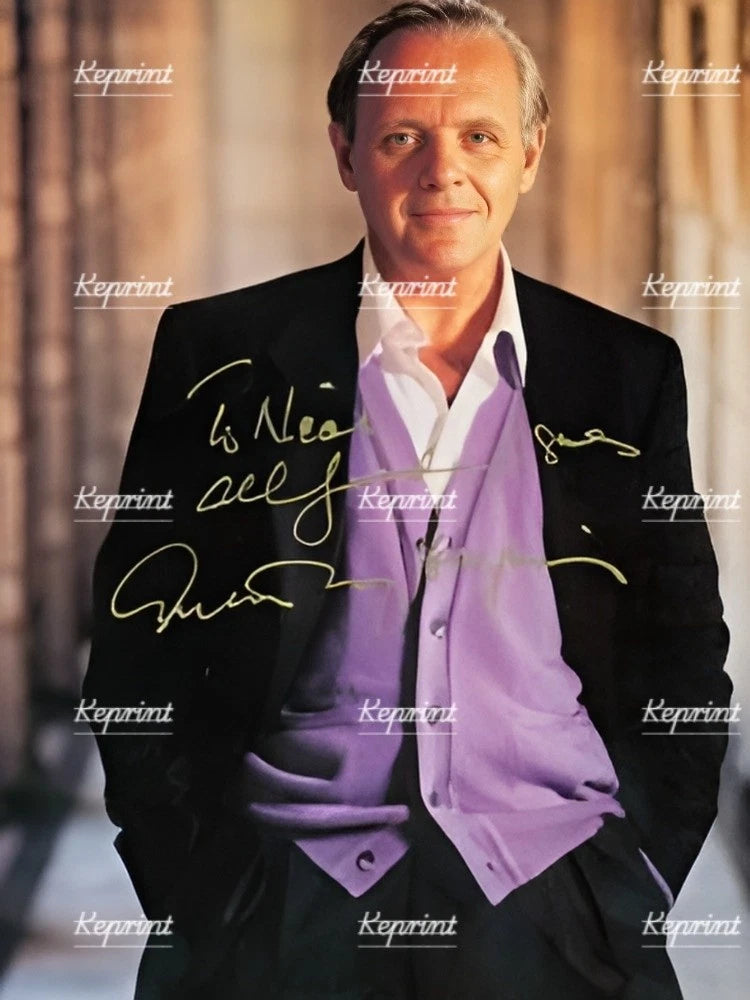 ANTHONY HOPKINS WELSH ACTOR SIGNED GLOSSY PHOTO 11"X8". #10