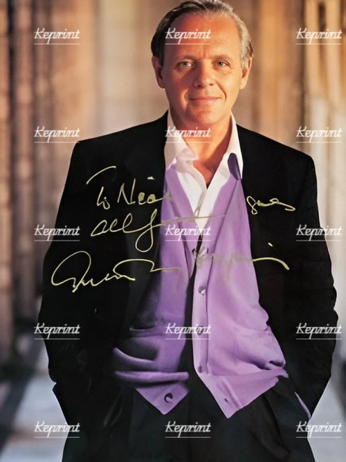 ANTHONY HOPKINS WELSH ACTOR SIGNED GLOSSY PHOTO 11"X8". #10