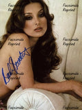 BARBARA BOUCHET GERMAN - ITALIAN ACTRESS FACSIMILE SIGNED PHOTO 8"x11".