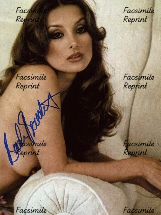 BARBARA BOUCHET GERMAN - ITALIAN ACTRESS FACSIMILE SIGNED PHOTO 8"x11".