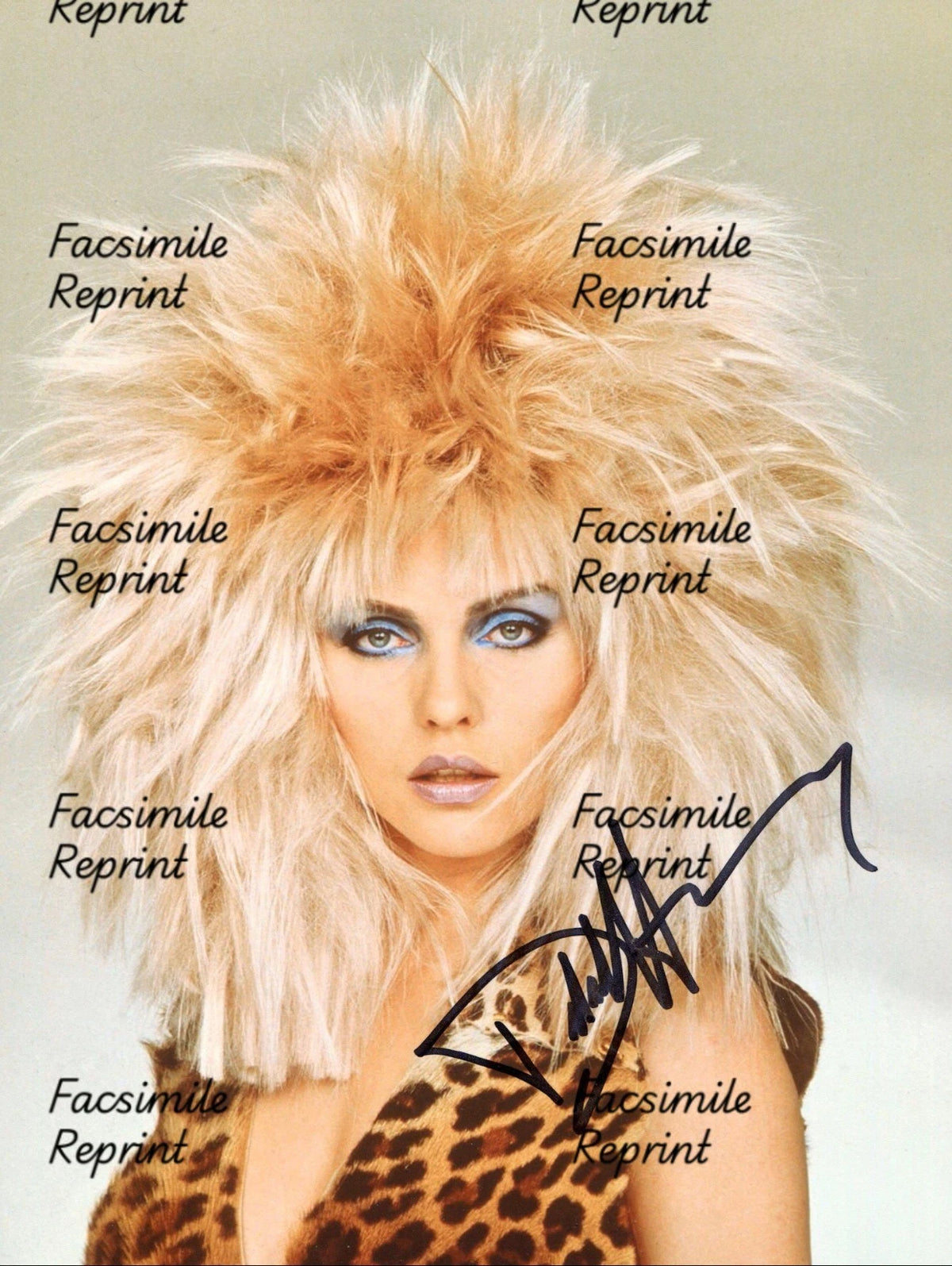 DEBBIE HARRY BLONDIE AMERICAN ROCK BAND FACSIMILE SIGNED PHOTO 8"X11". #6