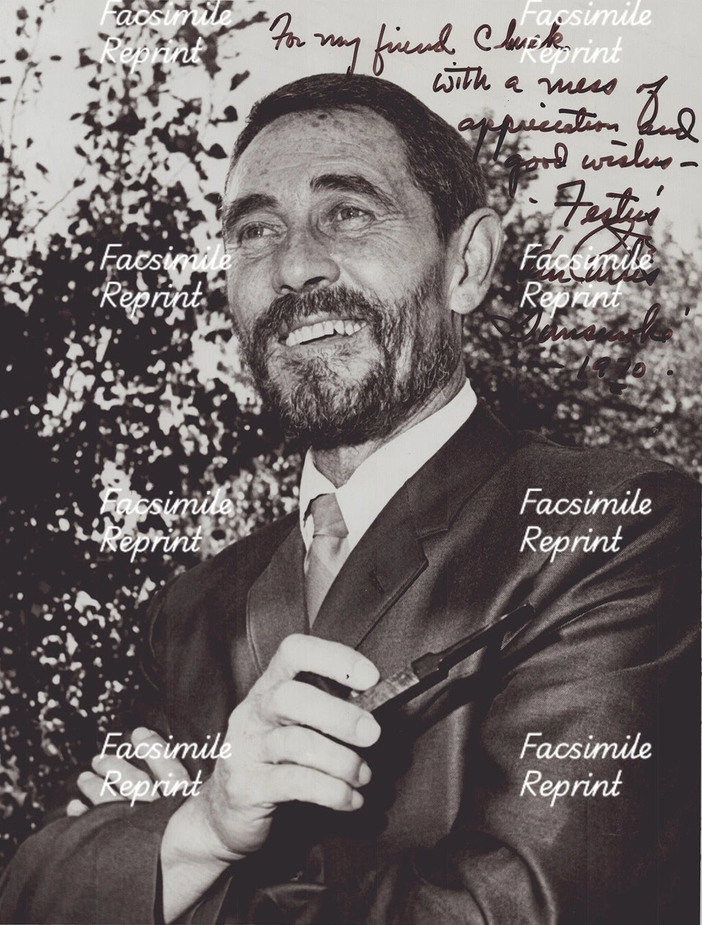 GUNSMOKE TELEVISION SERIES KEN CURTIS FACSIMILE REPRINT SIGNED PHOTO 8"X11".#2