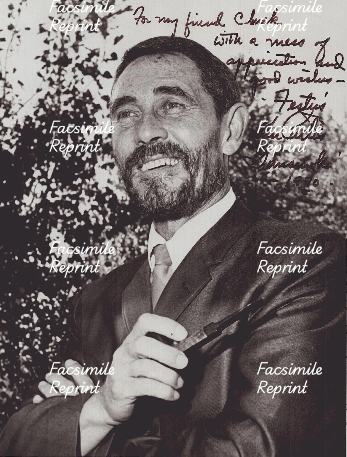 GUNSMOKE TELEVISION SERIES KEN CURTIS FACSIMILE REPRINT SIGNED PHOTO 8"X11".#2