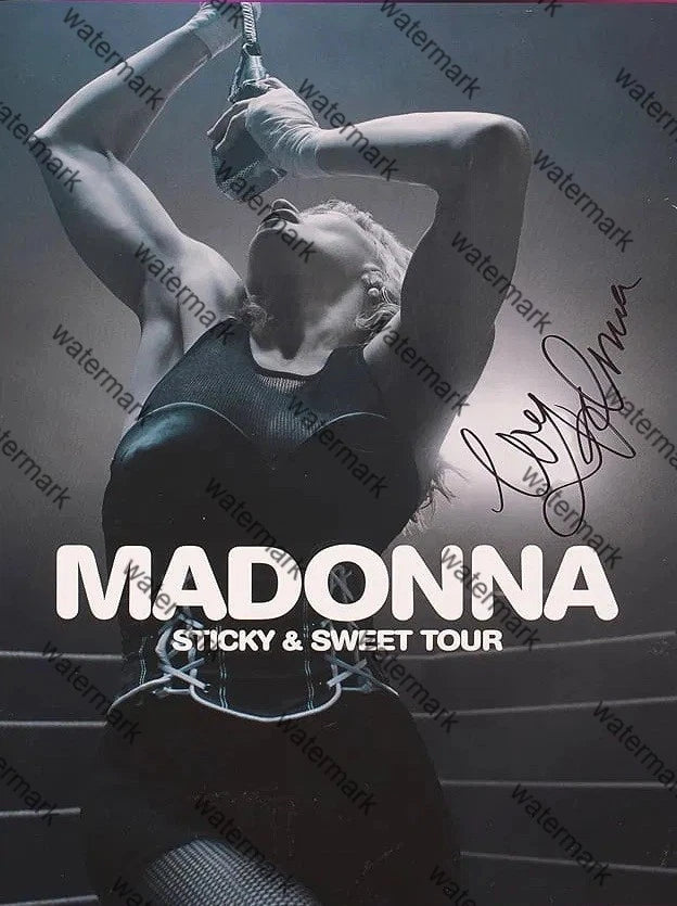 Madonna Sticky & Sweet Tour Signed Reprint Glossy Photo 8x11 Pop Icon. #8