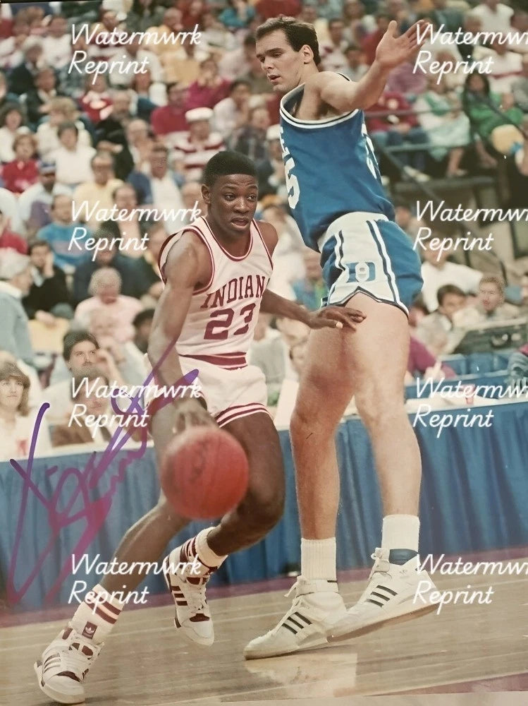 KEITH SMART - INDIAN HOOSIERS BASKETBALL SIGNED GLOSSY PHOTO 8"X11". #1