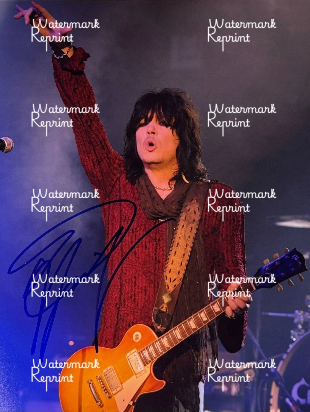TOM KEIFER AMERICAN SINGER CINDRELLA BAND SIGNED GLOSSY PHOTO 8"X11". #1