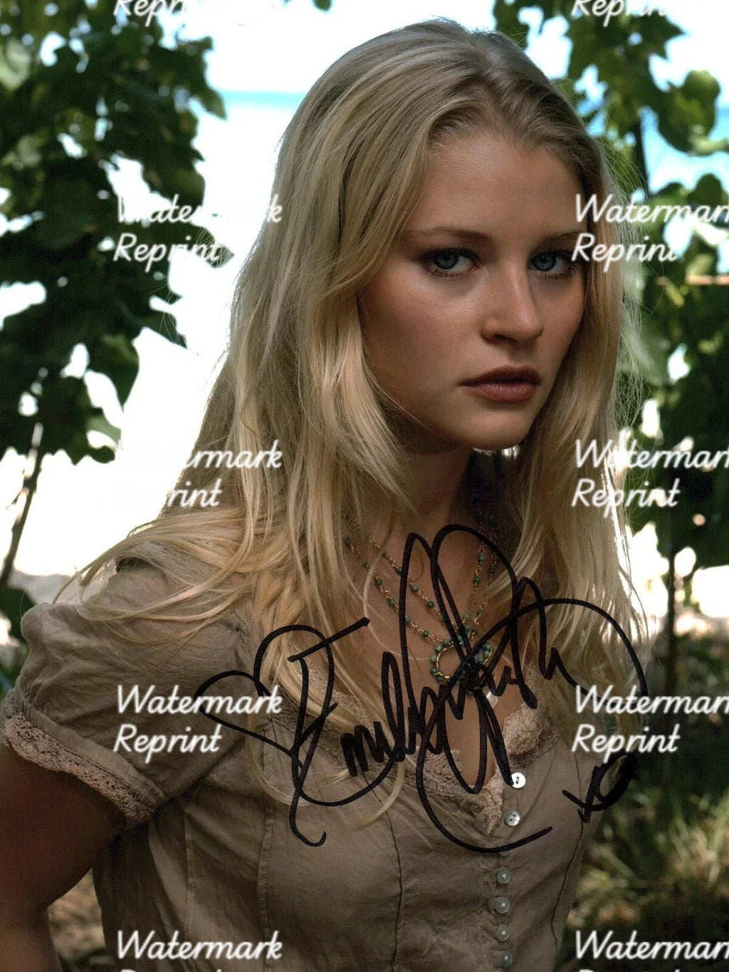 EMILIE DE RAVIN AUSTRALIAN ACTRESS SIGNED GLOSSY PHOTO 8"X11".#1
