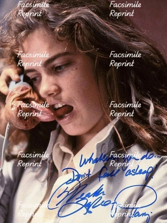 HEATHER LANGENKAMP ACTRESS NIGHTMARE ON ELM STREET FACSIMILE SIGNED 8"X11". #1