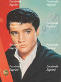 ELVIS PRESLEY SINGER ACTOR FACSIMILE REPRINT SIGNED PHOTO 8"X11". #8