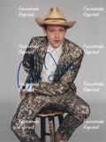 CALEB LANDRY JONES AMERICAN ACTOR MUSICIAN FACSIMILE SIGNED PHOTO 8"X11". #2