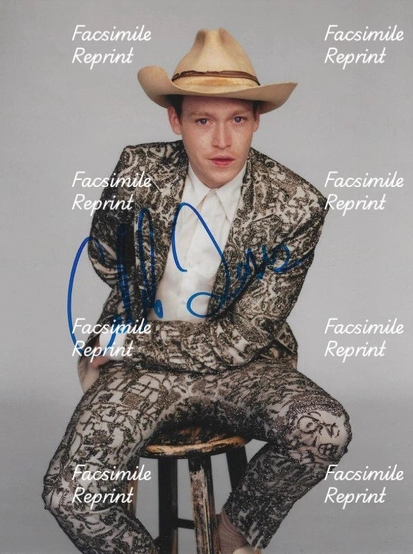 CALEB LANDRY JONES AMERICAN ACTOR MUSICIAN FACSIMILE SIGNED PHOTO 8"X11". #2