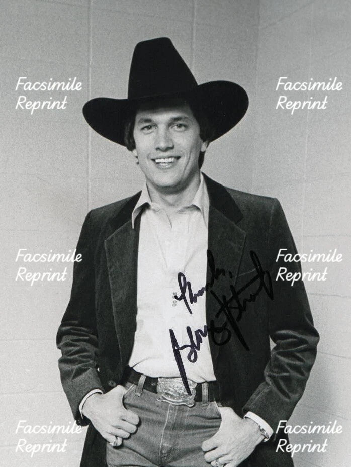 GEORGE STRAIT AMERICAN CONTRY SINGER ACTOR FACSIMILE SIGNED PHOTO 8"X11". #2