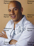 VIN DIESEL AMERICAN ACTOR  SIGNED GLOSSY PHOTO 8"X11". #3