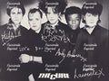 THE CURE ENGLISH ROCK BAND FACSIMILE SIGNED PHOTO 8"X11".
